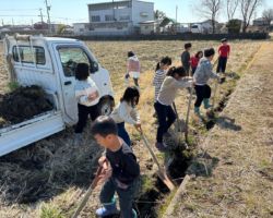 田んぼ (農閑期の仕事は大切)